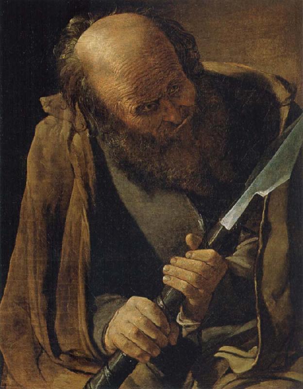 Georges de La Tour The apostle Thomas oil painting picture